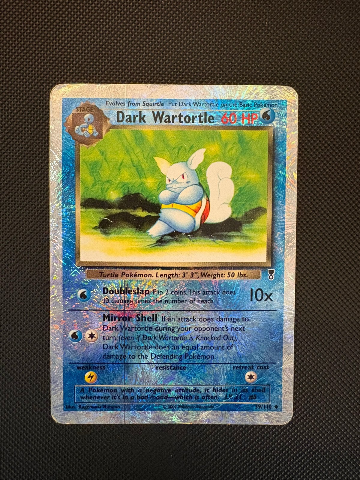 Dark Wartortle reverse holo 39/110 pokemon legendary collect, Ophalen of Verzenden, Zo goed als nieuw