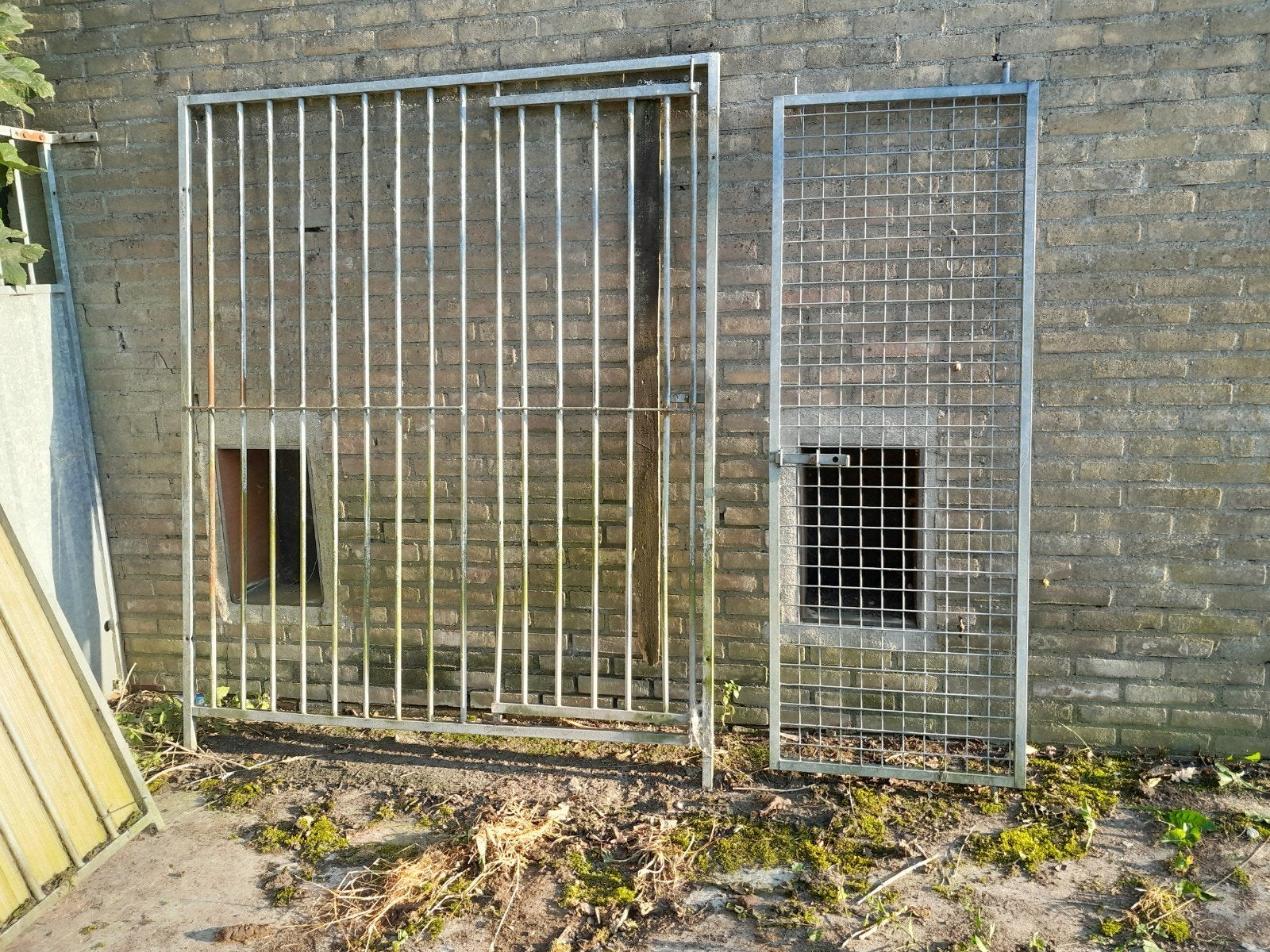 Metalen hekwerk panelen - diverse maten, Ophalen, Gebruikt
