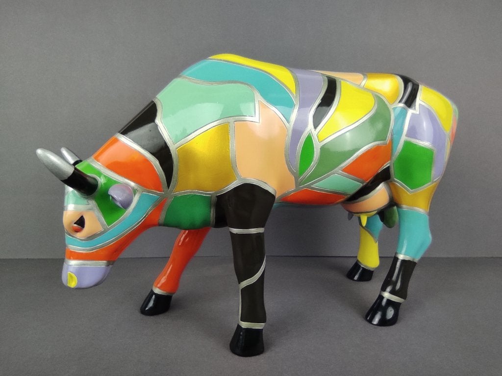 CowParade / Cow Parade Koe “Cow Art” LARGE, Ophalen of Verzenden, Beeld, Meerkleurig, Handgemaakt