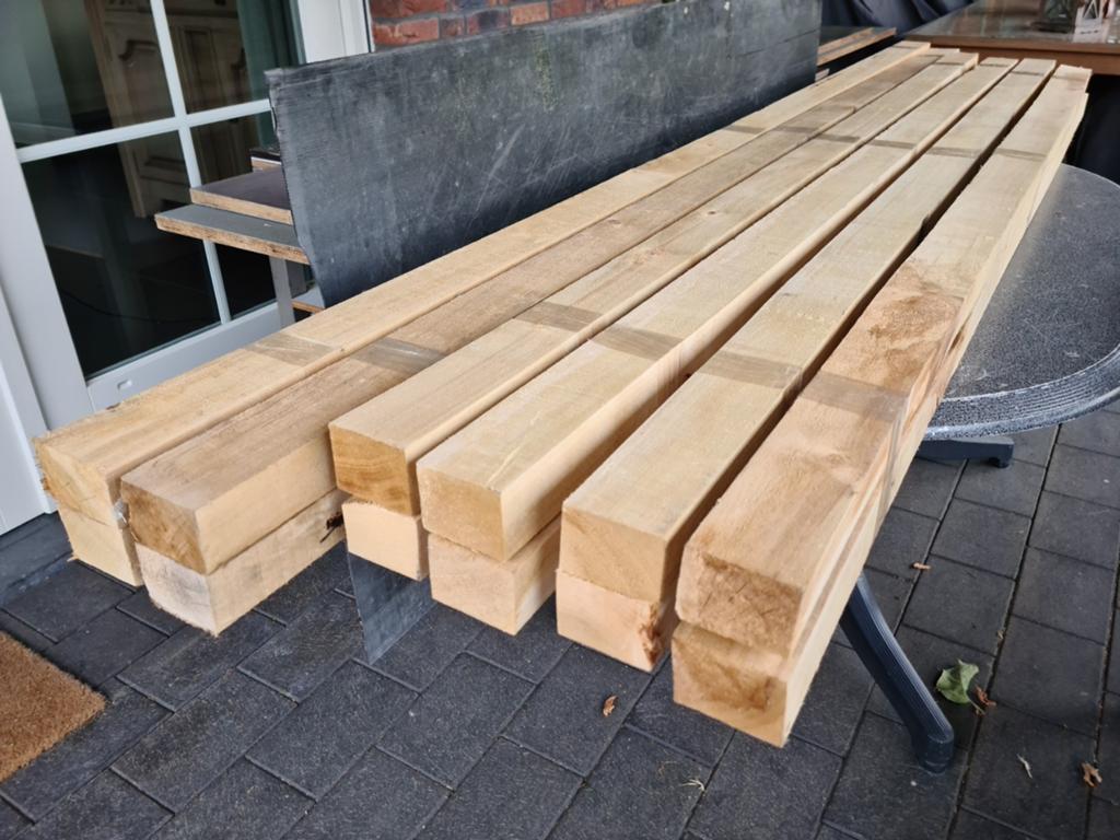 Aanbieding: partij van 12 balken, Ophalen, 250 cm of meer, Balken