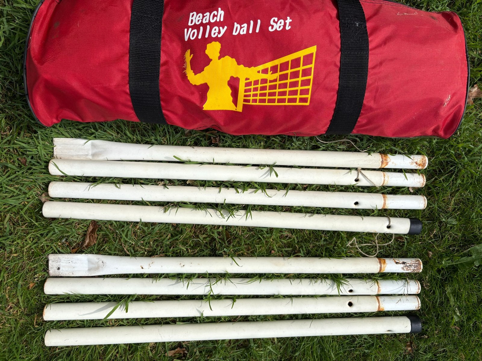 Volleybal net voor strand of tuin - Compleet set!, Sport en Fitness, Volleybal, Ophalen of Verzenden, Gebruikt, Overige typen