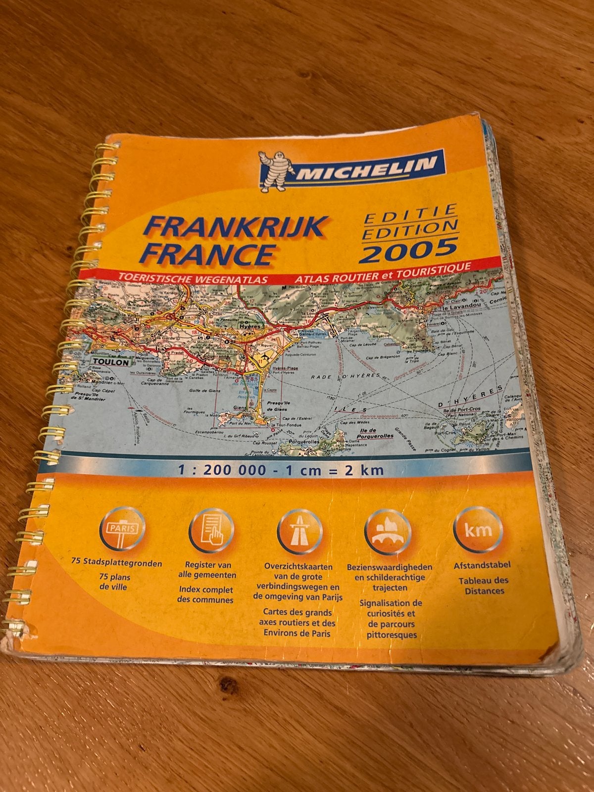 Michelin Toeristische Wegenatlas Frankrijk 2005, Gelezen, Overige atlassen, Ophalen of Verzenden, 2000 tot heden