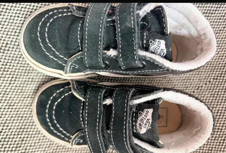 Vans Sk8-Hi klittenband sneakers maat 23.5, Ophalen of Verzenden, Gebruikt, Jongen of Meisje, Schoenen