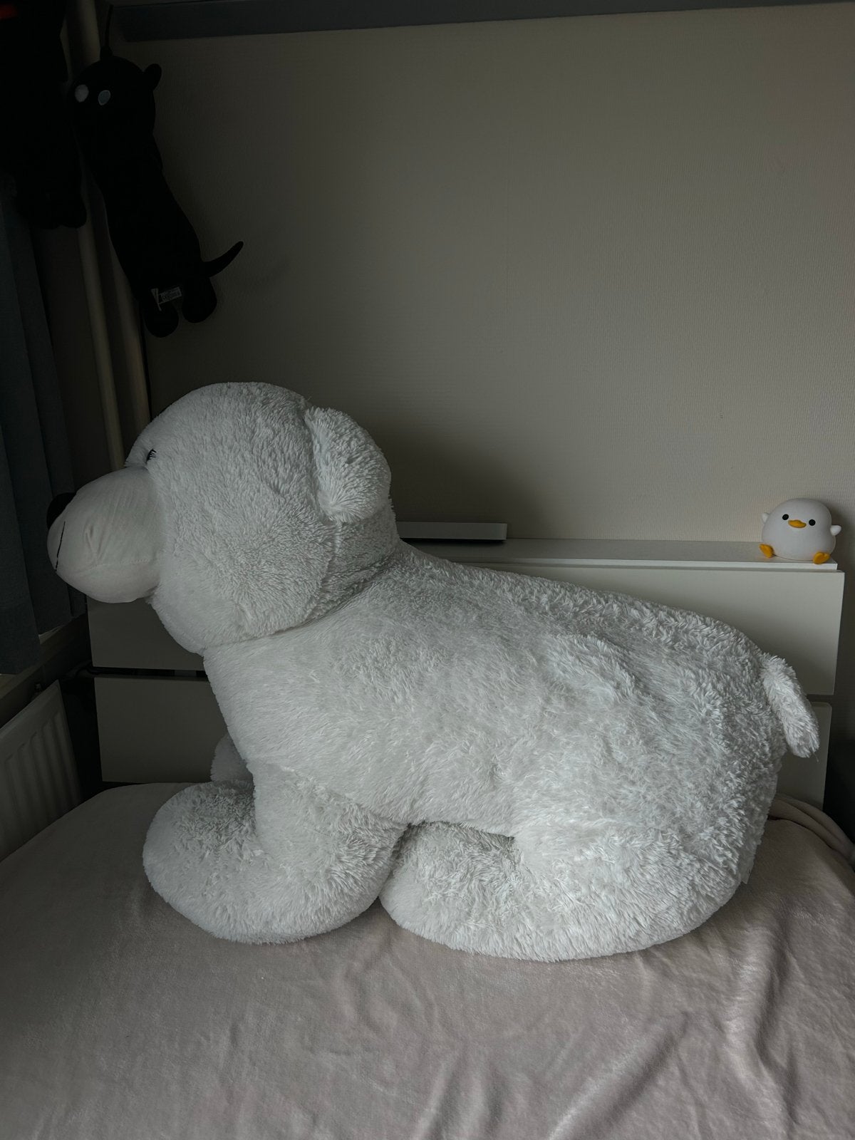 Grote witte ijsbeer - 1 meter lang, Kinderen en Baby's, Ophalen, Beer, Zo goed als nieuw, Wit