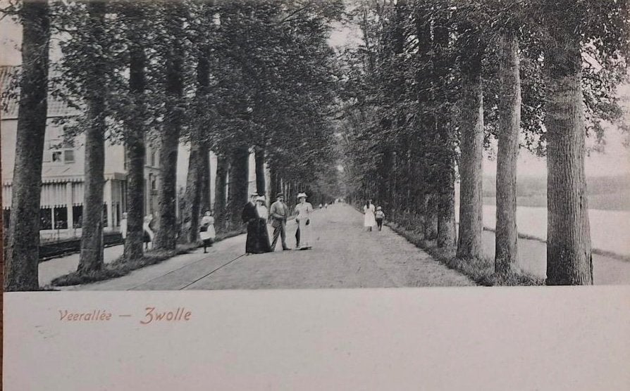 Zwolle- Veerallee, Verzenden, Voor 1920, Ongelopen, Overijssel