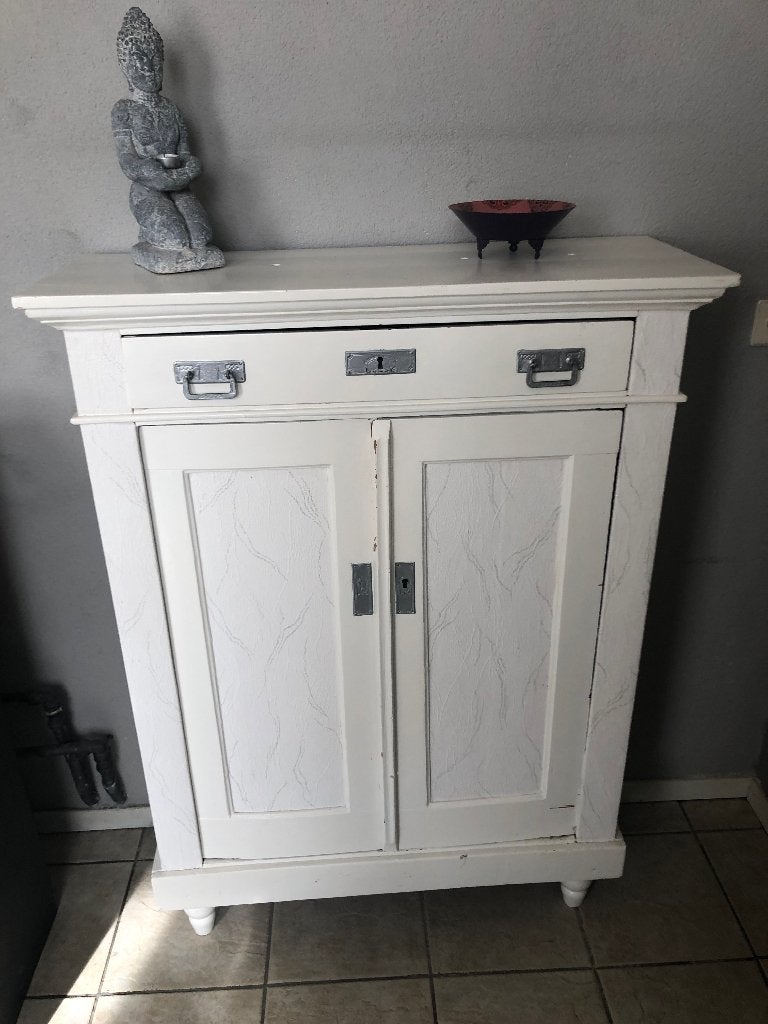 Leuke witte kast 92x35x125, Ophalen, Gebruikt, Met deur(en), 50 tot 100 cm
