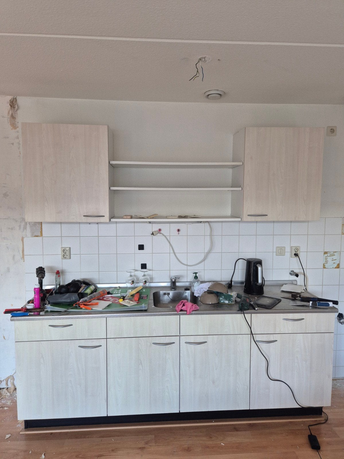Keuken 220 x 60 cm nu te halen, Huis en Inrichting, Keuken | Complete keukens, Ophalen, Enkelwandige keuken