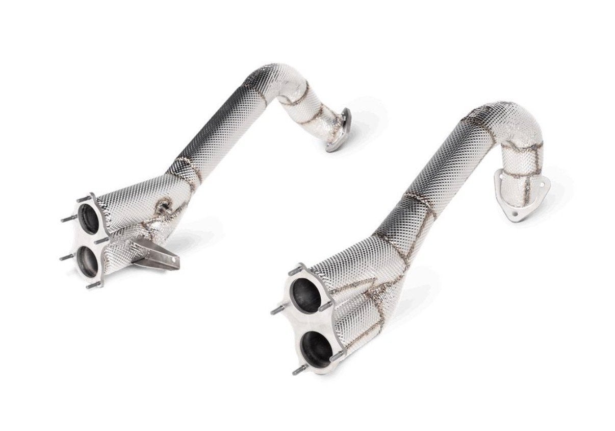 Porsche 718 GT4 / Spyder OEM Link Pipes (Tussenkeuring), Auto-onderdelen, Uitlaatsystemen, Ophalen of Verzenden, Gebruikt, Porsche