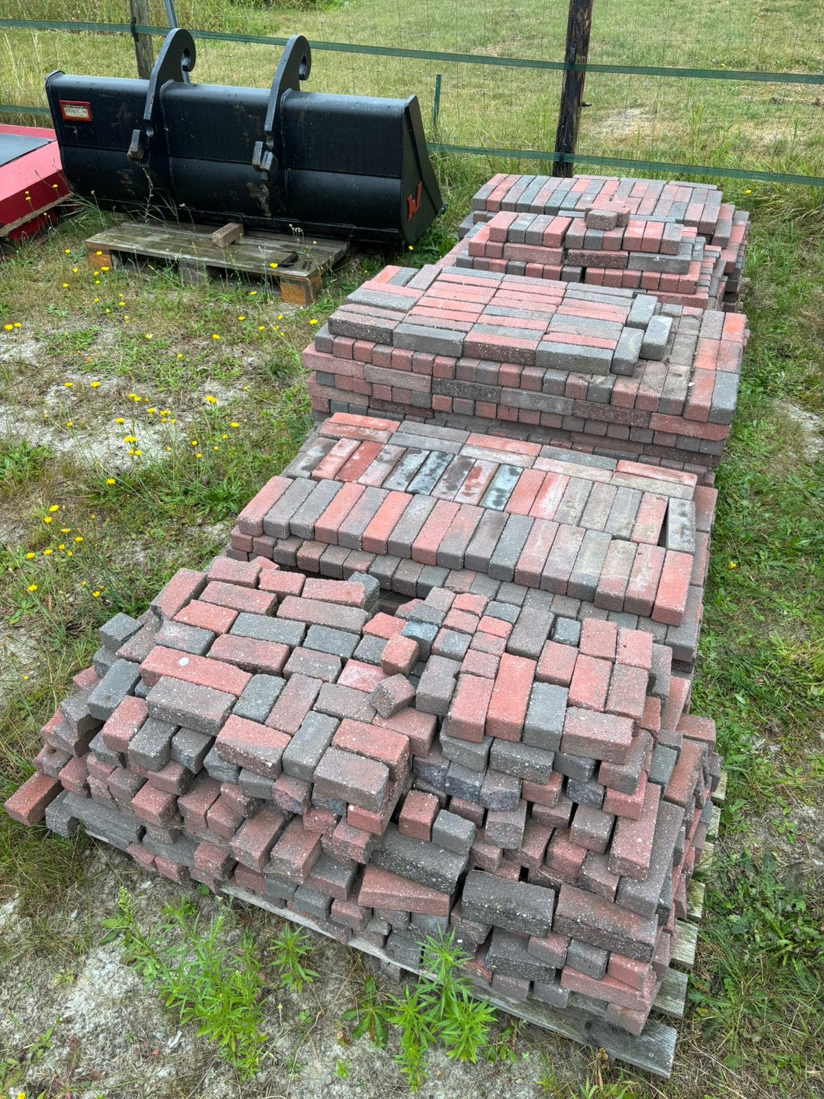 Bestrating waaltjes klinkers, Tuin en Terras, Ophalen, Zo goed als nieuw, 10 m² of meer, Klinkers