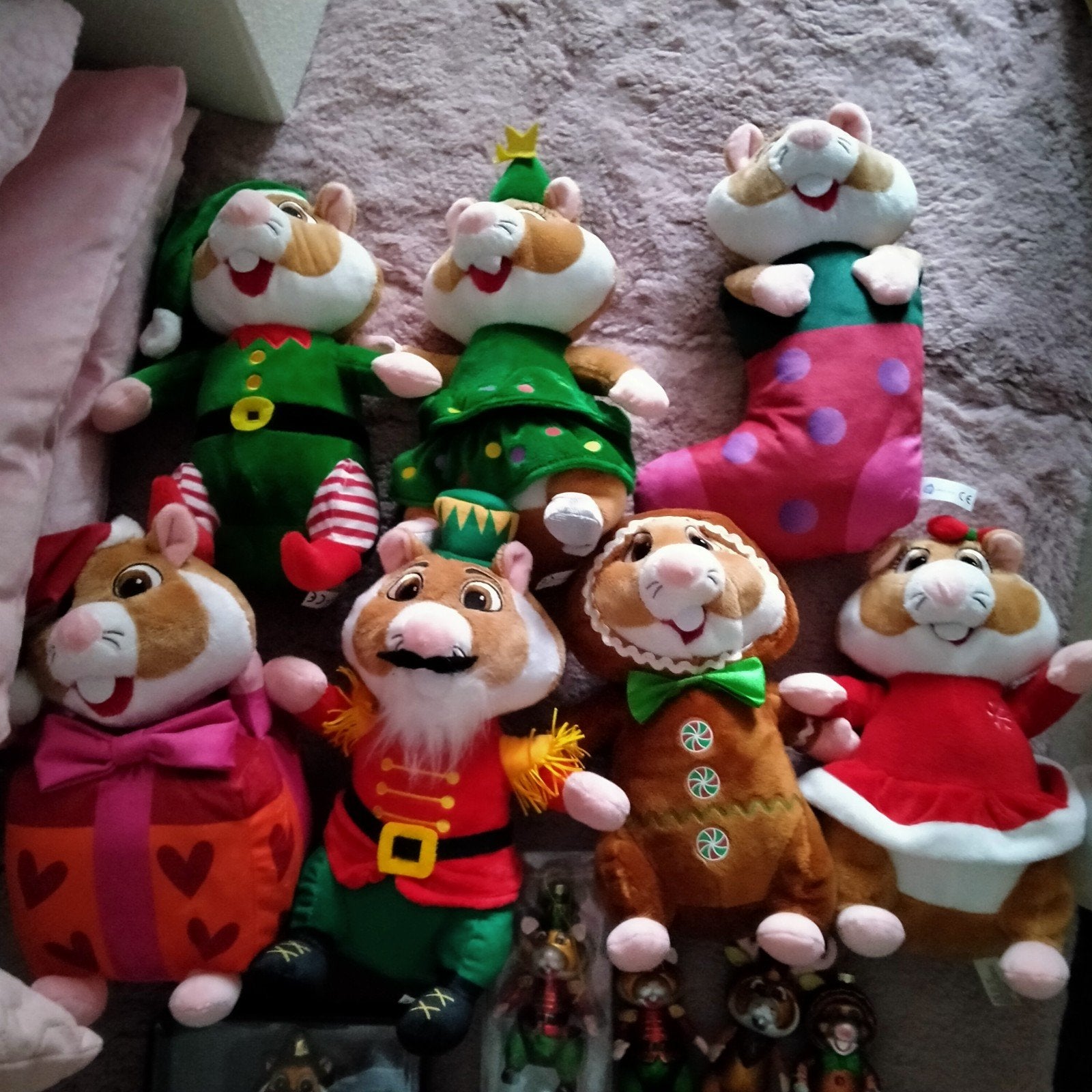 AH kerst hamsters knuffels, Diversen, Kerst, Ophalen of Verzenden, Zo goed als nieuw