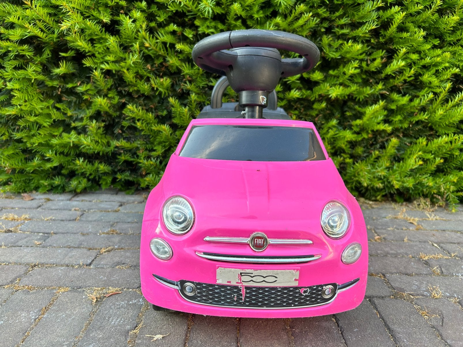 Roze Fiat 500 loopauto voor kinderen, Ophalen, Gebruikt, Loopvoertuig