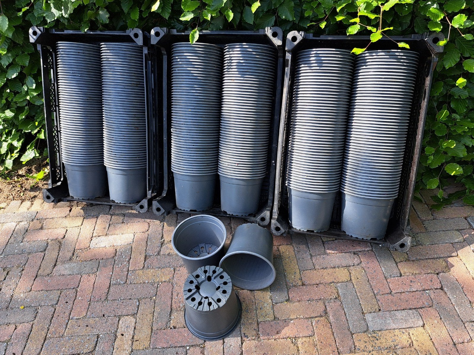 C2 potten, 10 st. € 1🌻plantenpotjes🪴kweekpotjes, Tuin en Terras, Bloembakken en Plantenbakken, Kunststof, Minder dan 30 cm, Rond