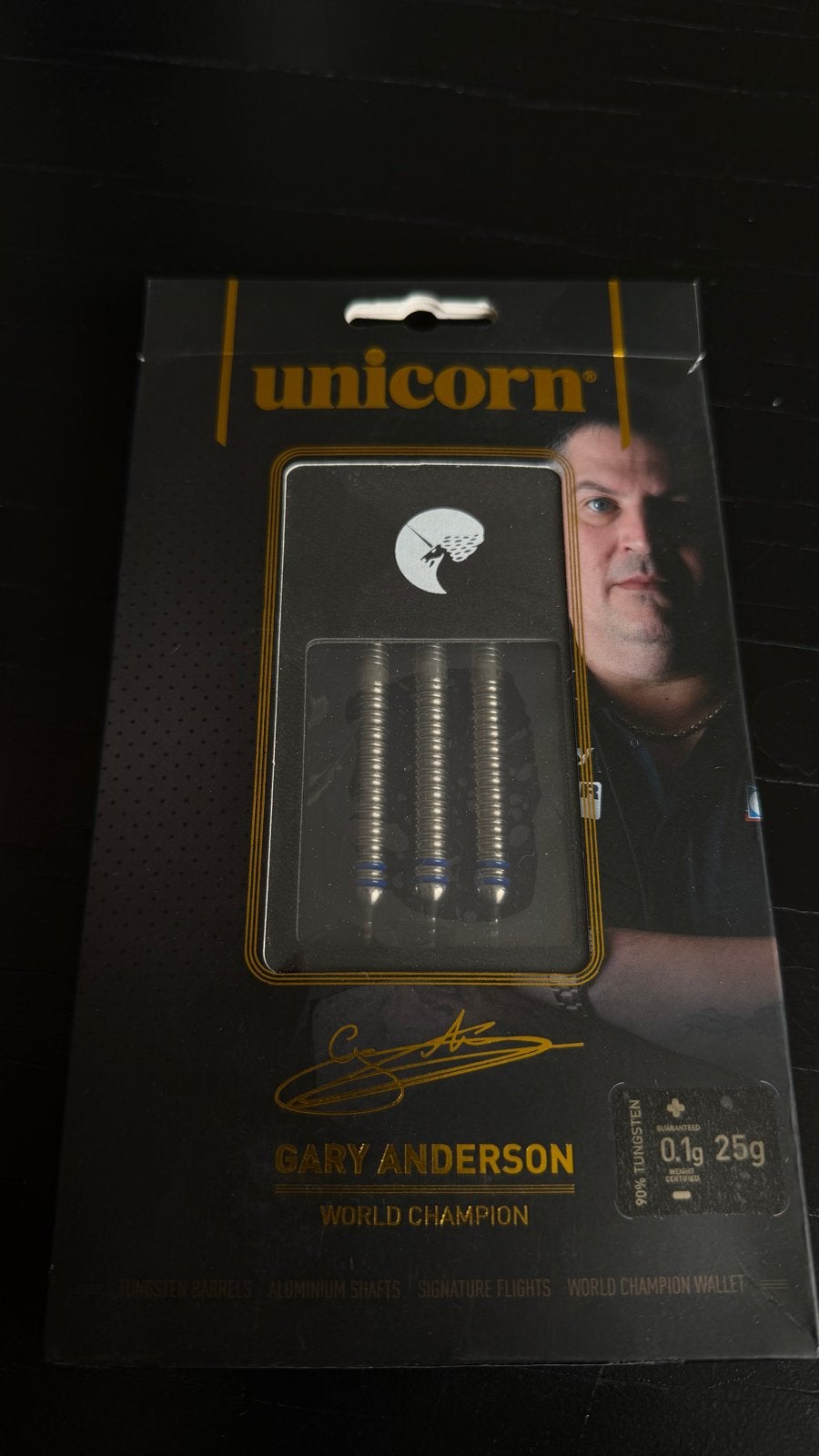 Unicorn Gary Anderson Darts 25g - Incl. verpakking, Ophalen of Verzenden, Zo goed als nieuw, Pijlen