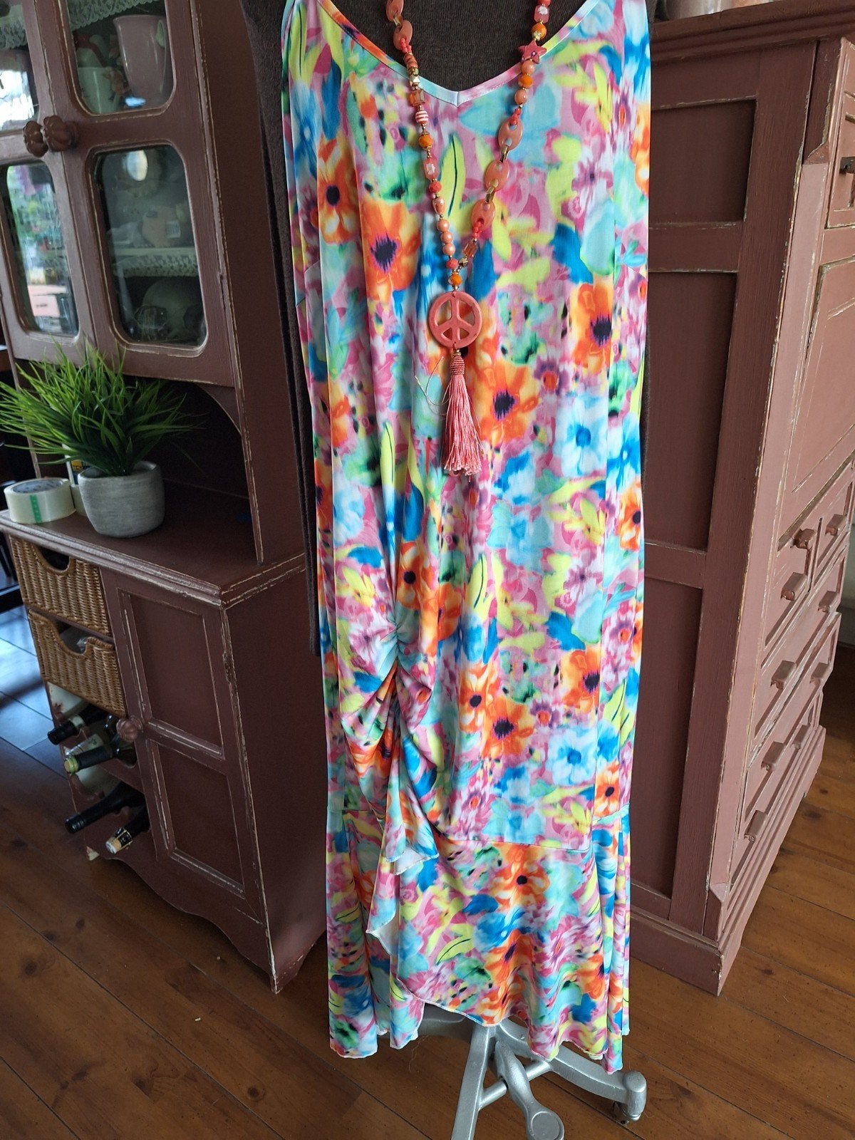 Jurk 48 50 kreukvrij stretch, Kleding | Dames, Jurken, Meerkleurig, Maat 46/48 (XL) of groter, Ophalen of Verzenden, Zo goed als nieuw