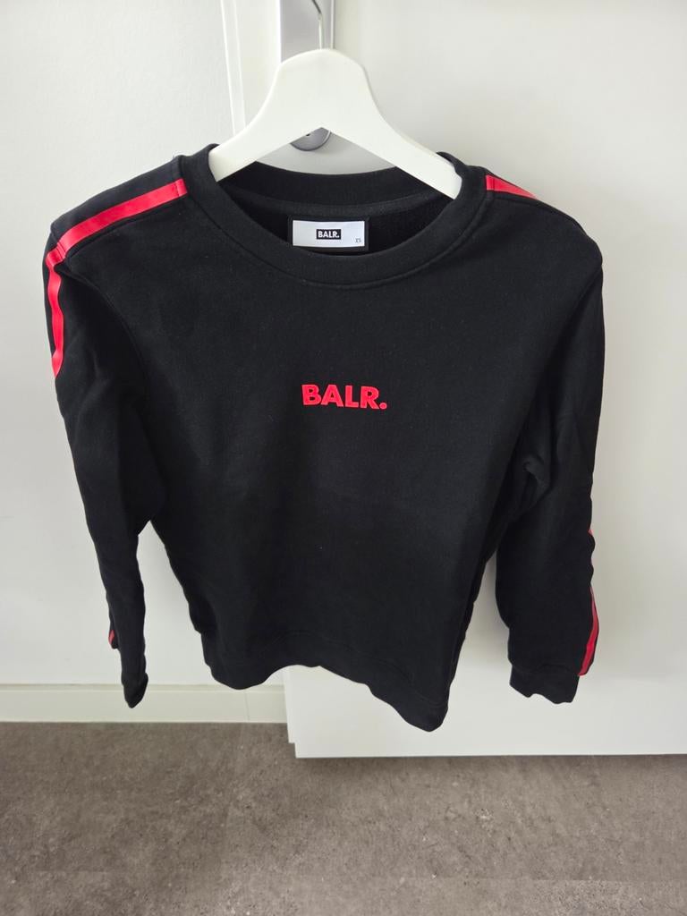BALR. Trui Zwart met Rode Strepen - Maat XS, Zwart, Ophalen of Verzenden, Zo goed als nieuw, BALR.