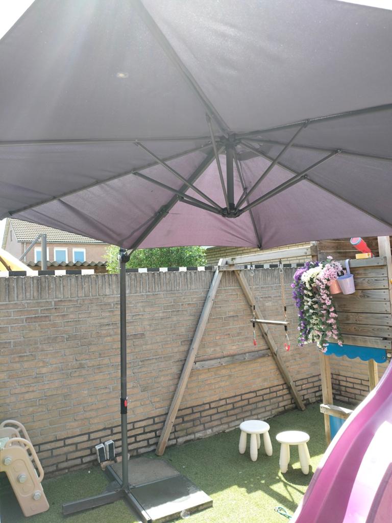 Zweef parasol, Ophalen of Verzenden, Gebruikt, Zweefparasol