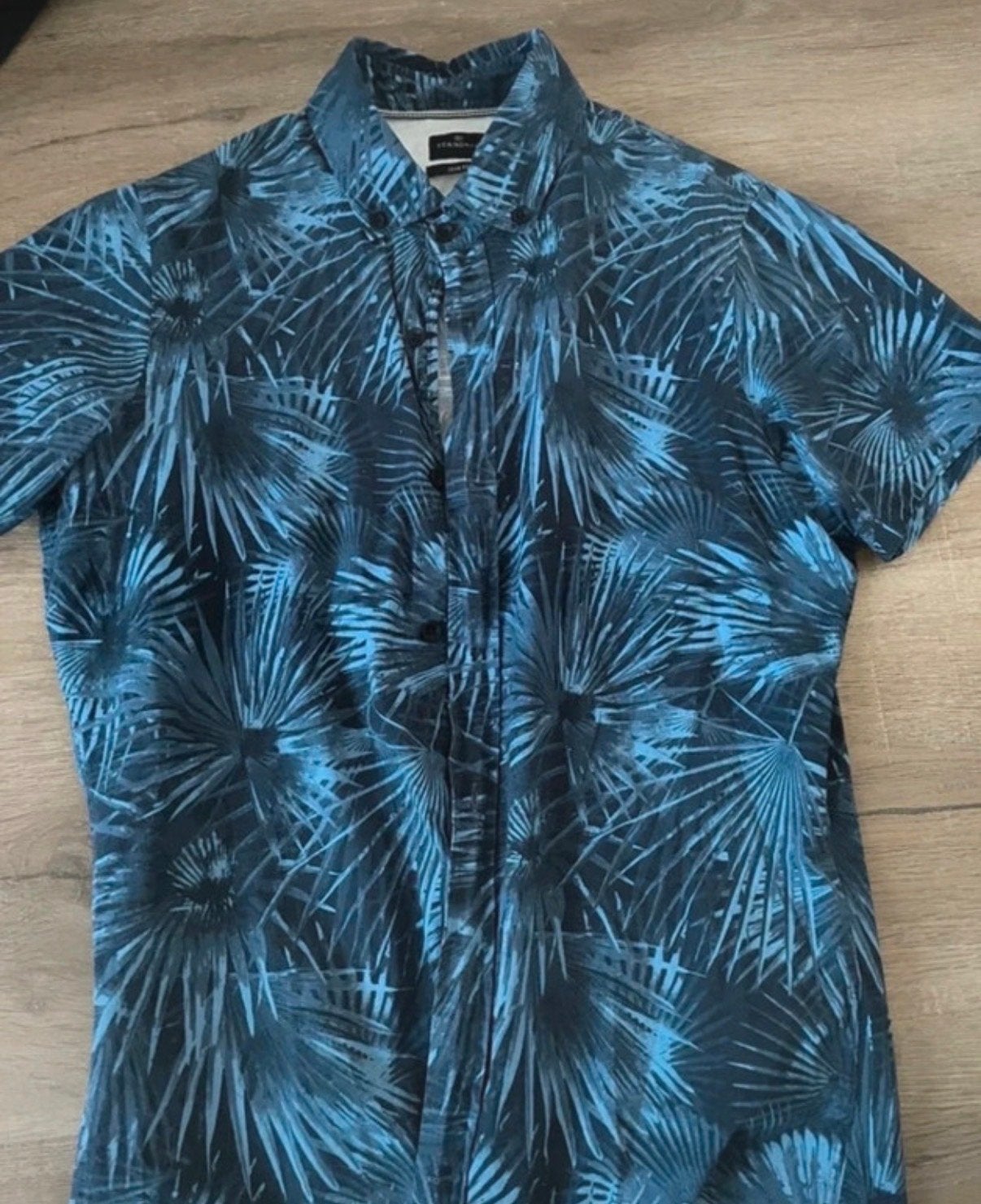 Stangata heren overhemd (maat S), Verzenden, Zo goed als nieuw, Blauw, Halswijdte 38 (S) of kleiner