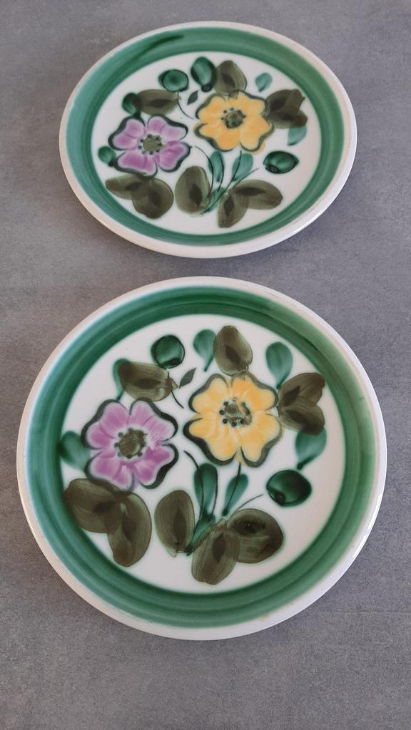 Boch in the mood servies borden groen paars geel bloemen, Ophalen of Verzenden