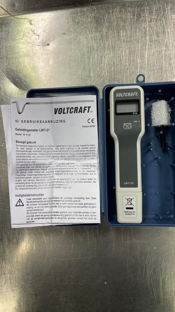 EC geleidingsmeter, nieuw Voltcraft LWT-01, Ophalen of Verzenden, Nieuw, Vocht of Vloeistof