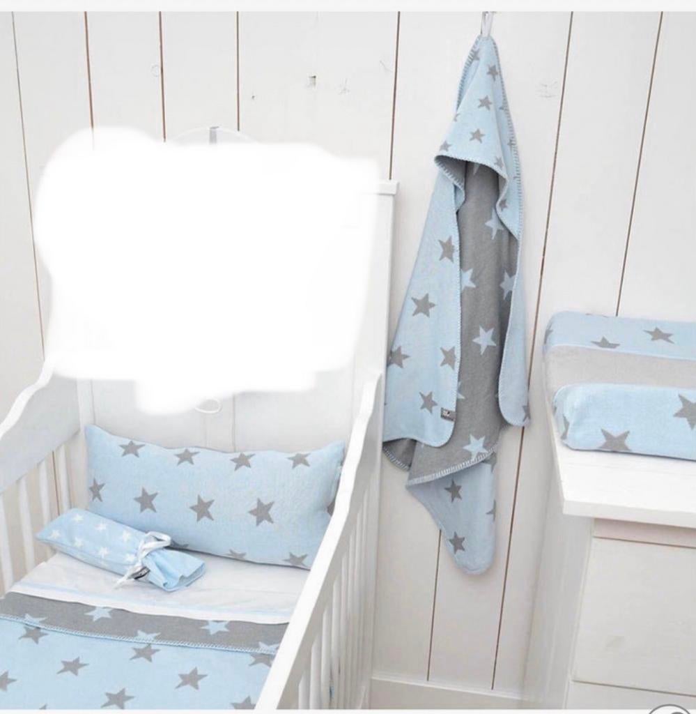 Baby’s only babys only set deken etc blauw grijs, Kinderen en Baby's, Dekens, Slaapzakjes en Inbakerproducten, Zo goed als nieuw
