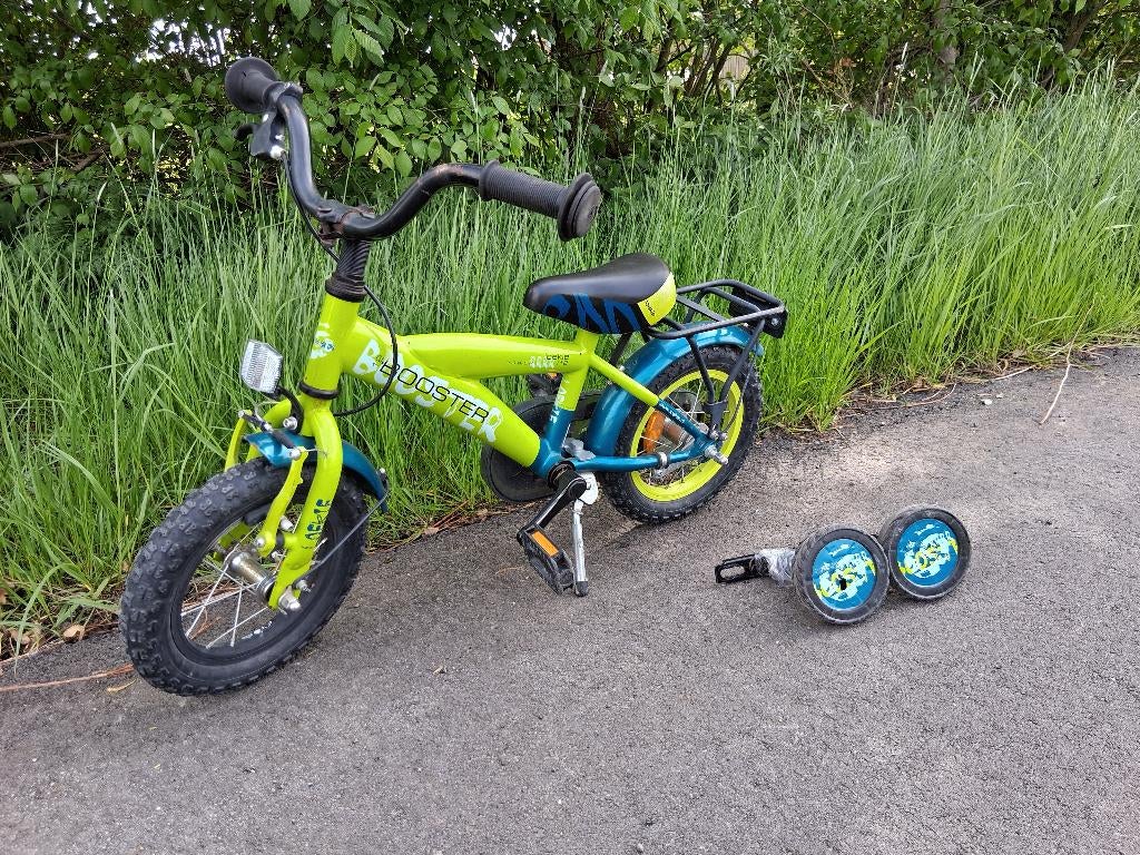 Loekie Booster Power 12 inch kinderfiets jongensfiets, Terugtraprem, Zijwieltjes, Gebruikt, Loekie Booster
