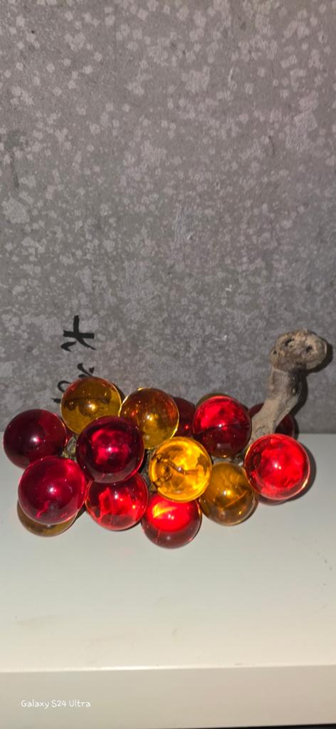 Vintage Druiventros van Glas - Decoratieve Kunst, Ophalen of Verzenden