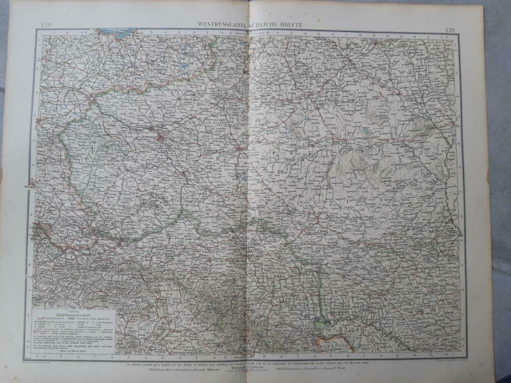 119-120 / Zuid Westelijk Rusland Litho uit 1899, Ophalen of Verzenden