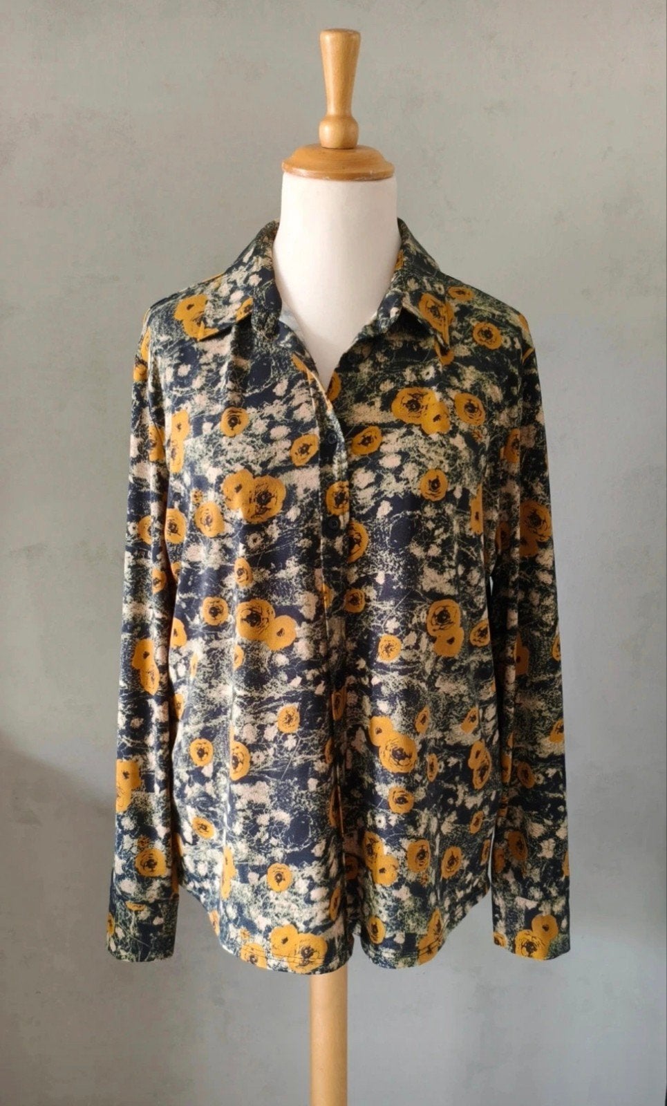 Norah stretch blouse met print maat 46, Meerkleurig, Maat 46/48 (XL) of groter, Ophalen of Verzenden, Zo goed als nieuw