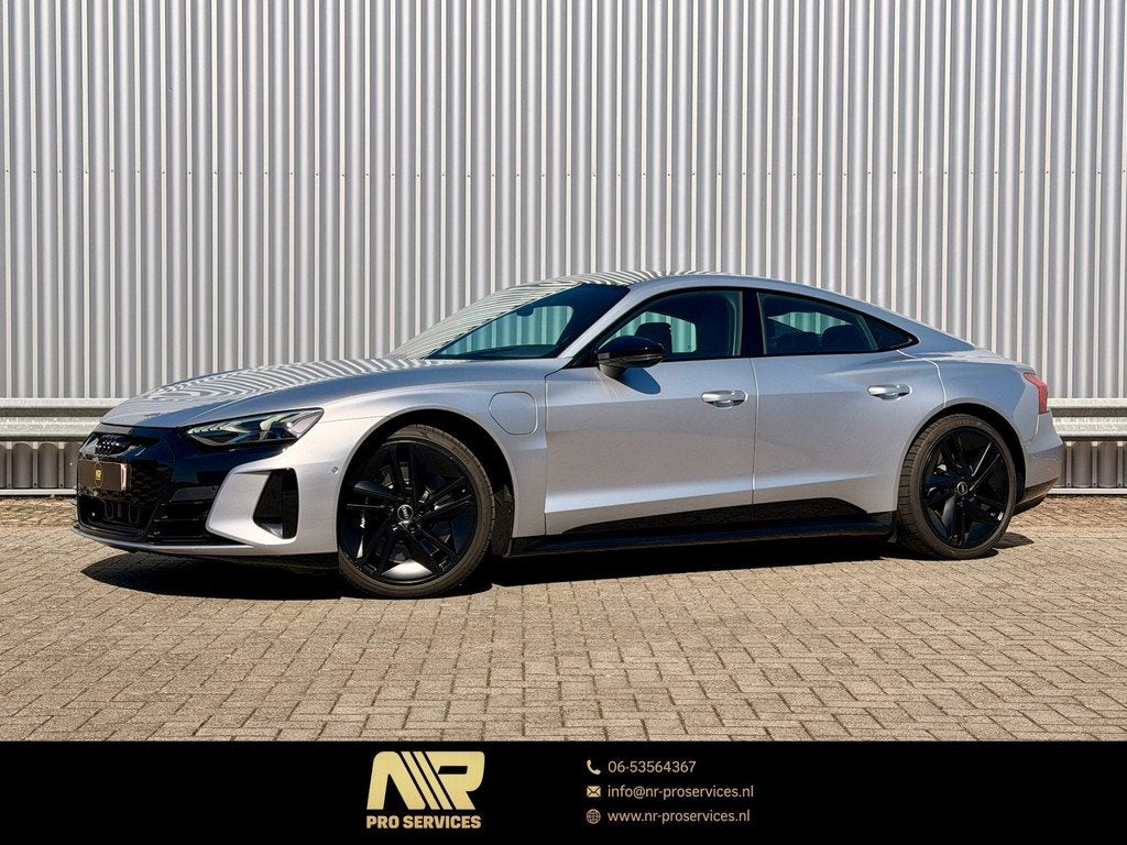 Audi e-tron GT RS 93 kWh 21" | PANO | SOH 91% | Bang & Olufs, Auto's, Audi, Automaat, Automatische klimaatregeling, Zwart, 600 pk