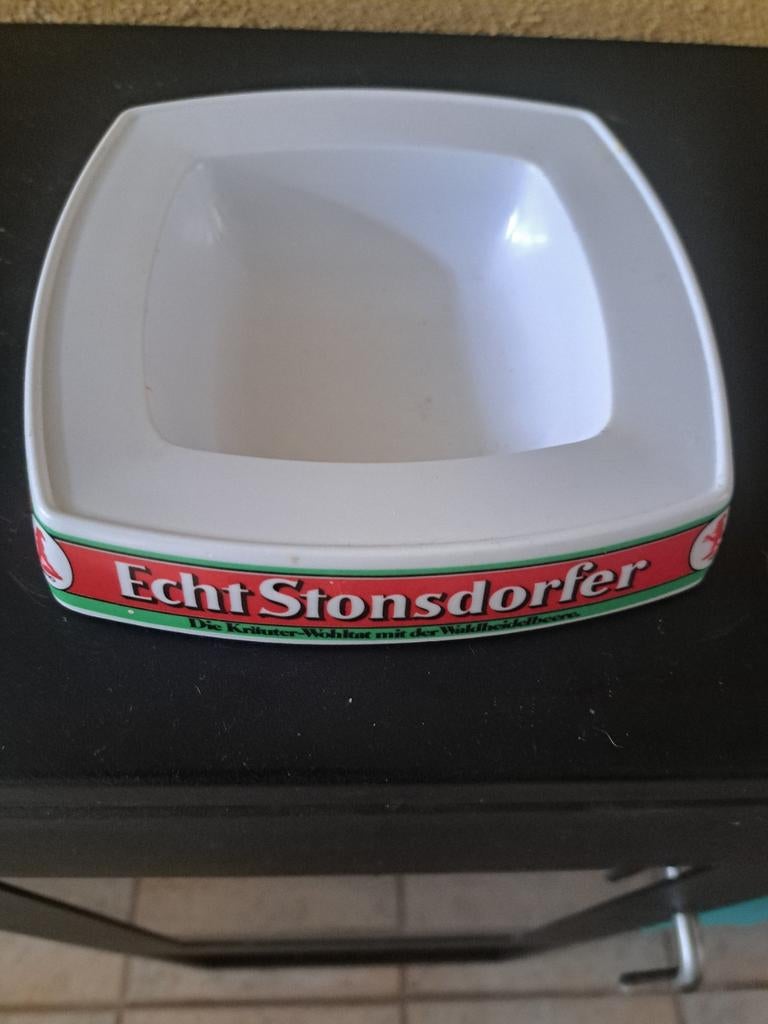 Vintage Echt Stonsdorfer asbak 155 x 155 mm., Verzamelen, Ophalen, Zo goed als nieuw, Asbak
