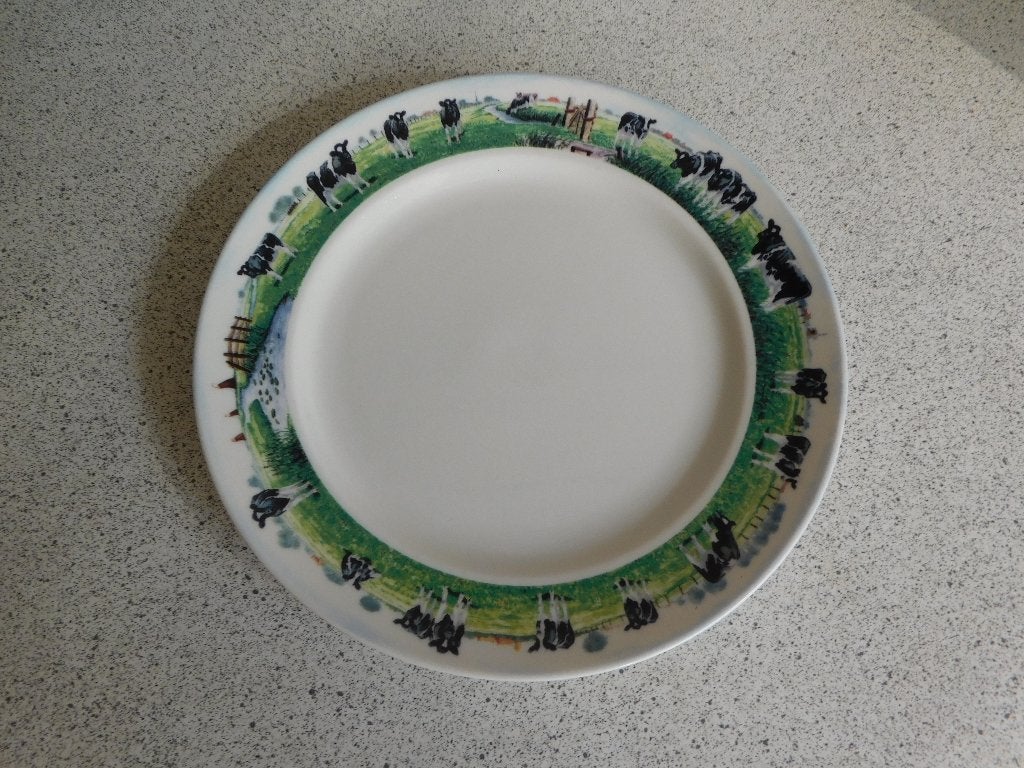 Bord 21 cm. Landelijk Leven  Wiebe v.d. Zee, Overige merken, Ophalen of Verzenden, Zo goed als nieuw, Bord(en)
