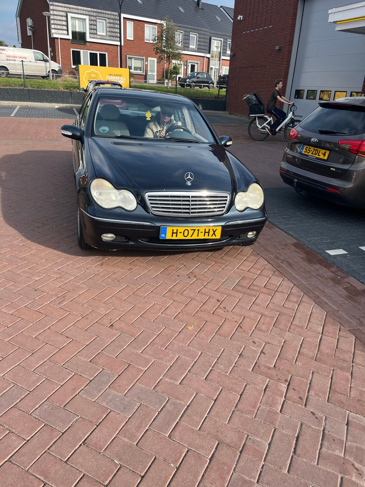 Mercedes-Benz C-Klasse 1.8 C180 Kompr Sedan 2003 Zwart, Auto's, Achterwielaandrijving, 1796 cc, Zwart, Handgeschakeld