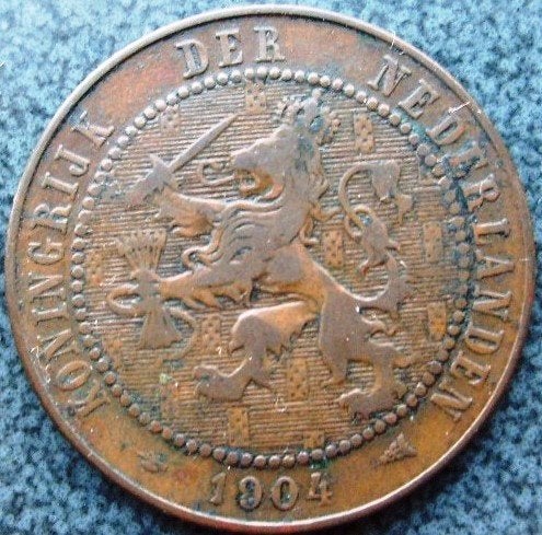 Halve stuiver - 2 1/2 cent 1904., Verzenden, Koningin Wilhelmina, Overige waardes, Losse munt