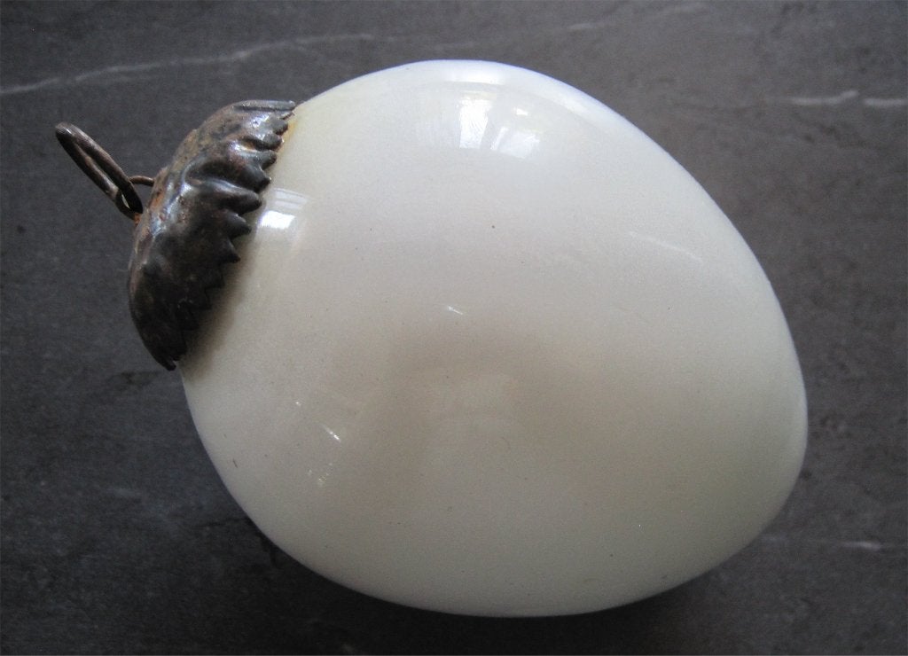 Brocante heksenbal (dik glas) - ivoorkleur, Antiek en Kunst, Ophalen of Verzenden