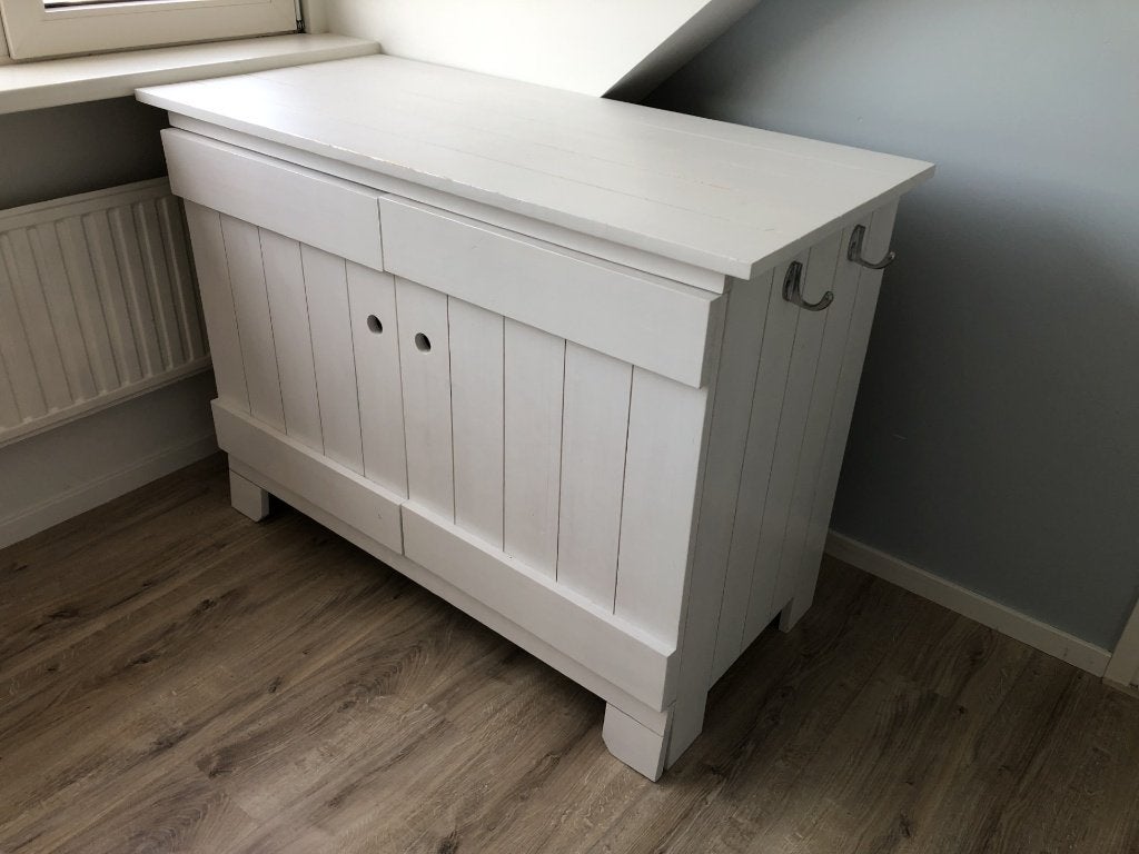 Witte commode gebruikt, Ophalen, Gebruikt, 50 tot 70 cm, 100 cm of meer