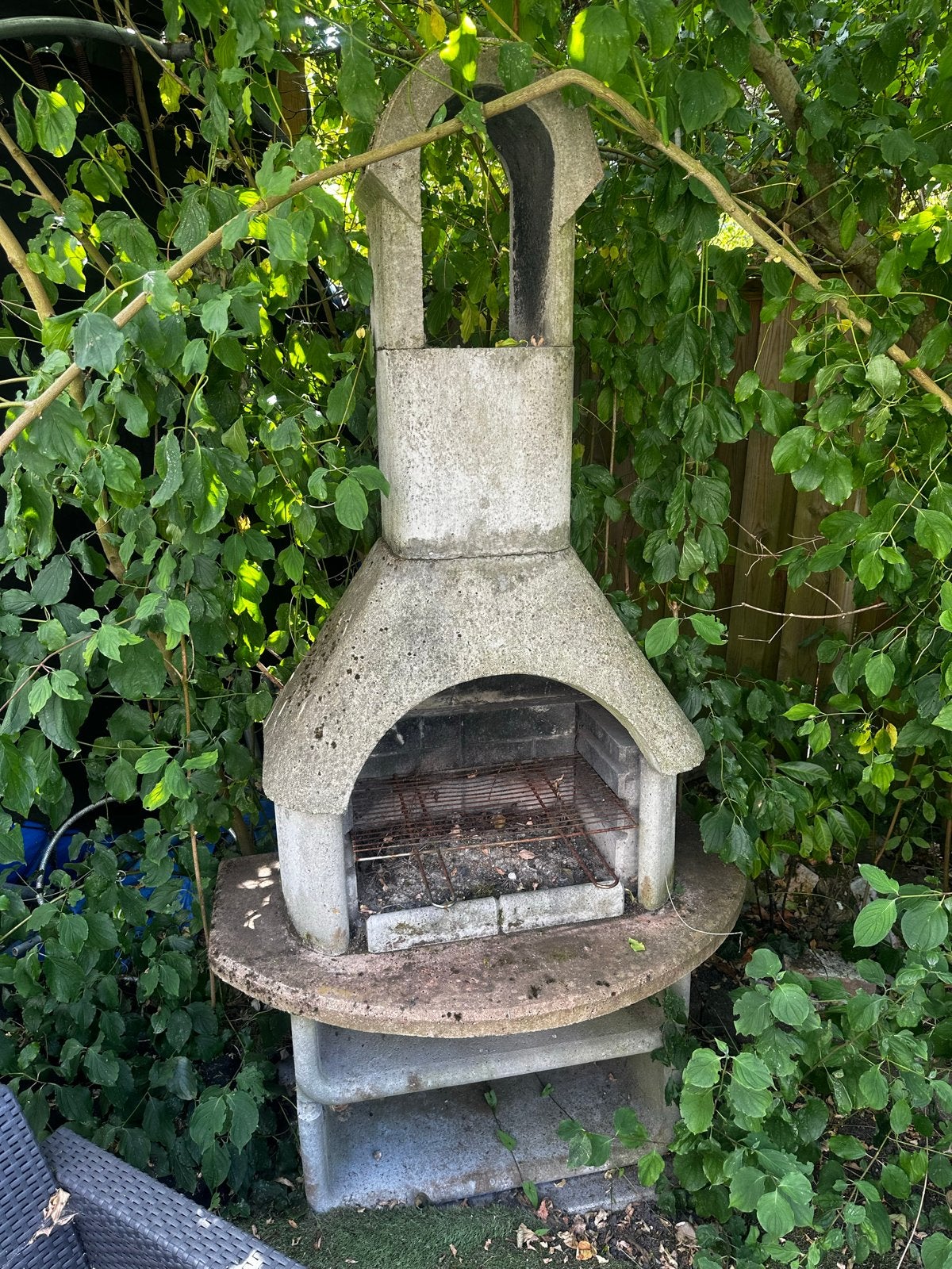 Betonnen buitenhaard/barbecue. Geen barsten!, Ophalen, Gebruikt