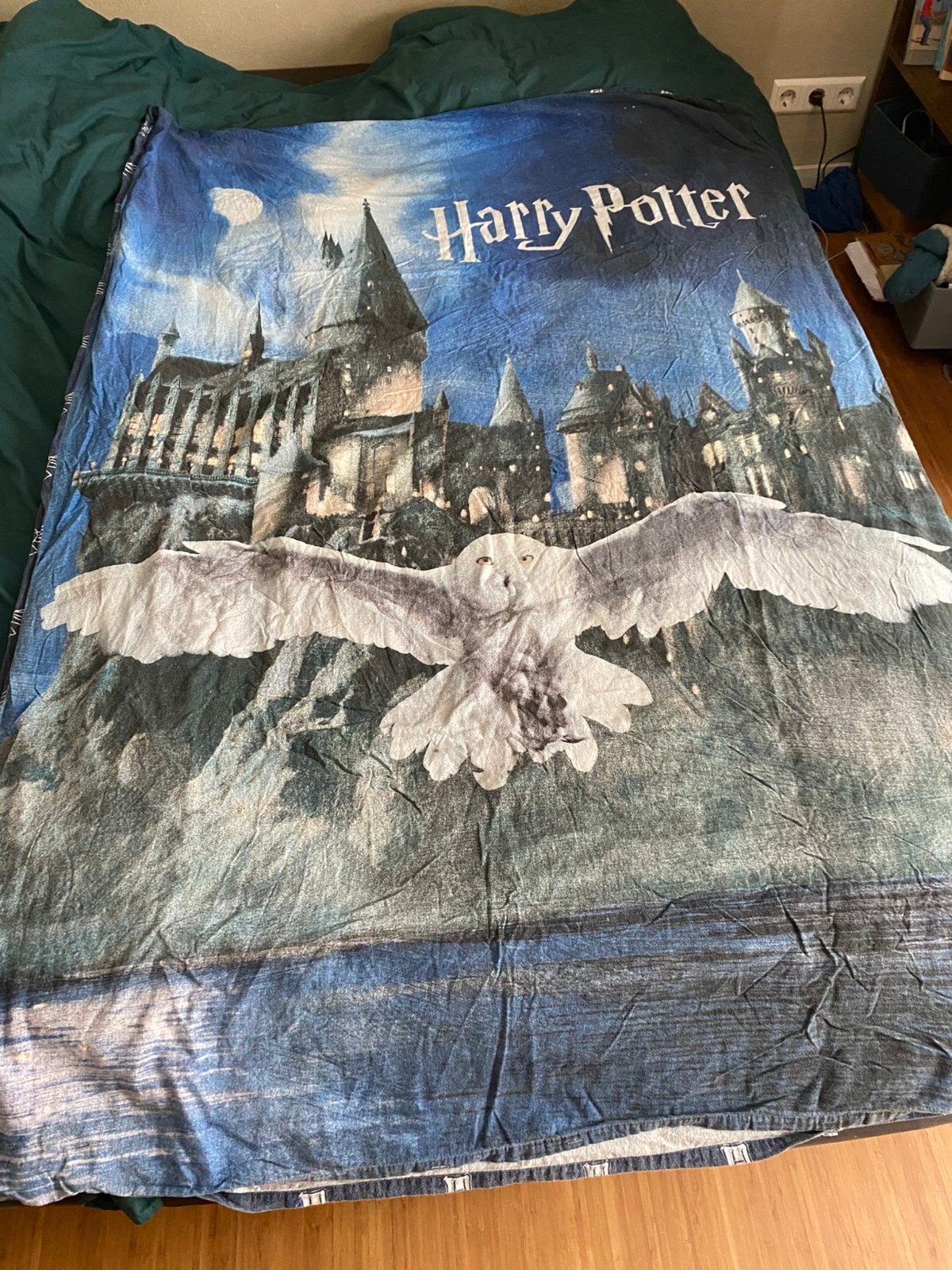 Harry Potter dekbed hoes, Gebruikt, Eenpersoons, Wit, Ophalen of Verzenden