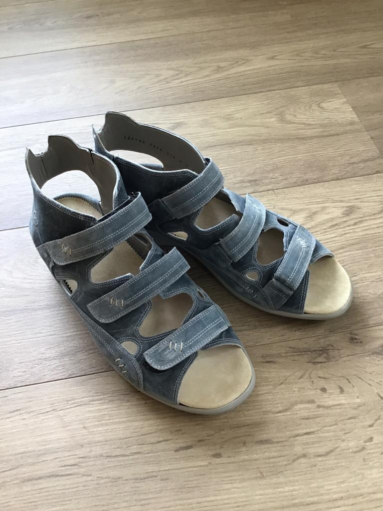 DUREA!Lúxe Sandalen in maat 7H.Stijlvol DenimBlauw.ZGAN!, Ophalen of Verzenden, Zo goed als nieuw, Blauw, Sandalen of Muiltjes