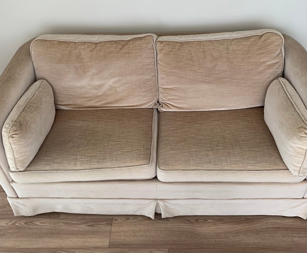 Te koop 2 persoons bankje, Ophalen, Gebruikt, Tweepersoons, 75 tot 100 cm