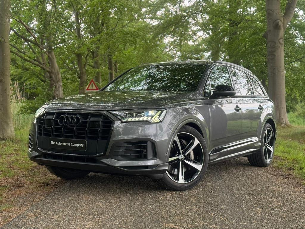 Audi Q7 55 TFSIe|Sline|Pano|Night Vision|Dealeronderhouden, Automaat, Adaptive Cruise Control, Gebruikt, Zwart