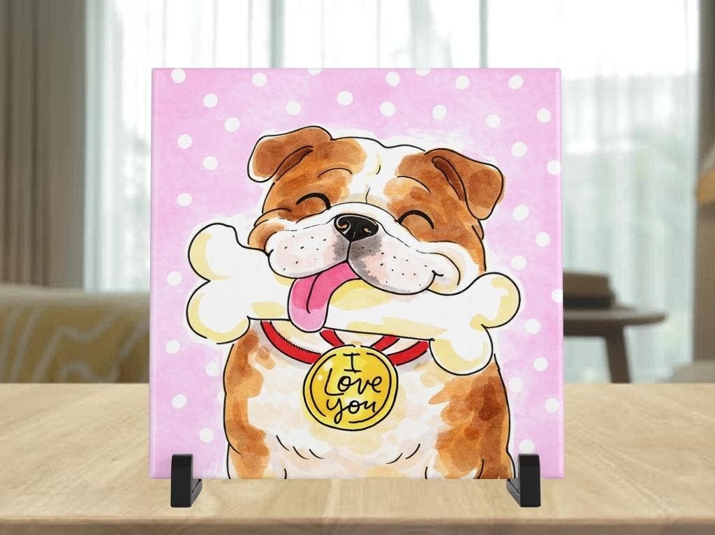Engelse Bulldog Tegel - Blond Stijl, Verzenden, Nieuw