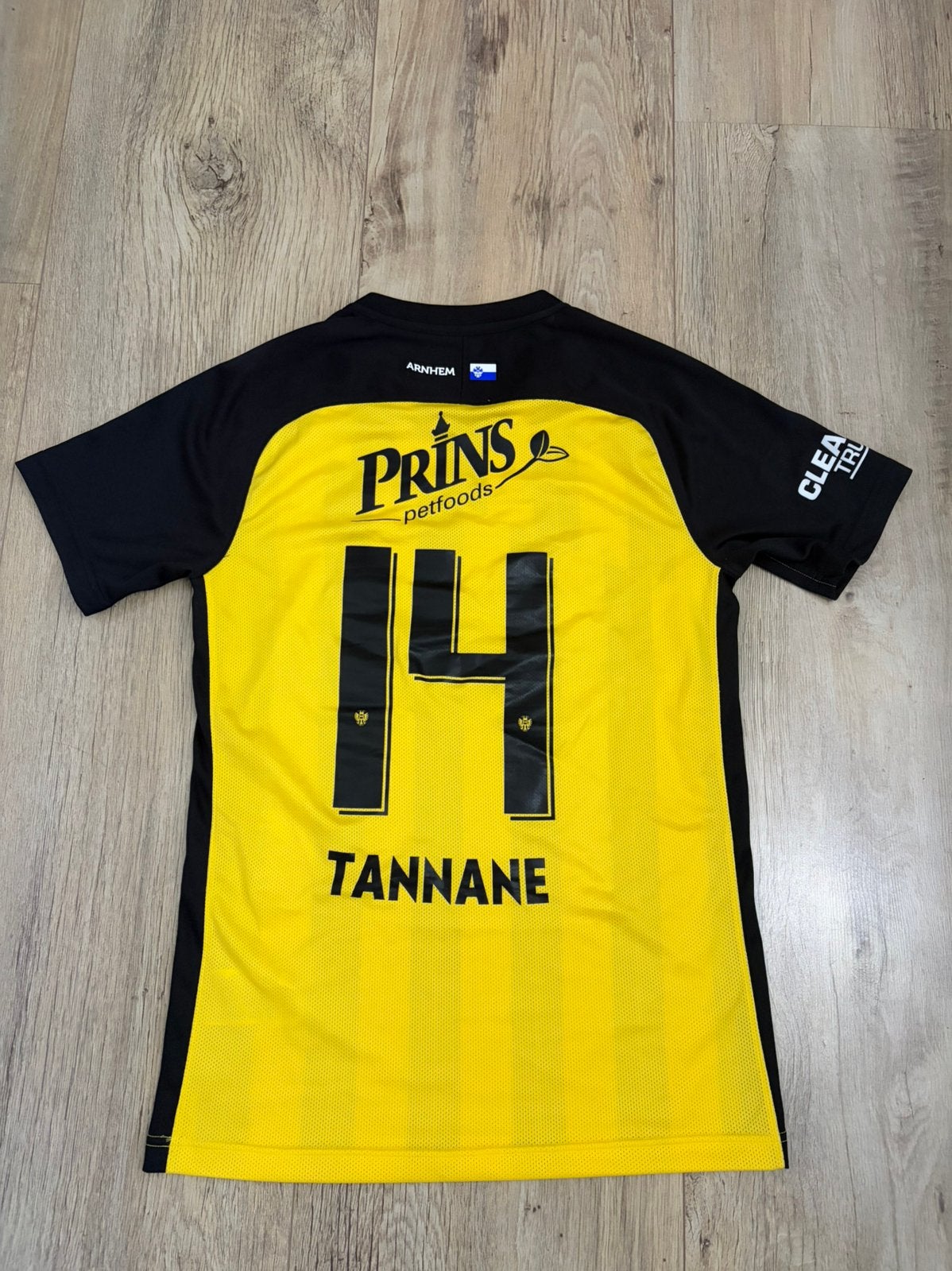 Vitesse 2020/21 thuisshirt Tannane, Geel, Ophalen of Verzenden, Zo goed als nieuw, Voetbal