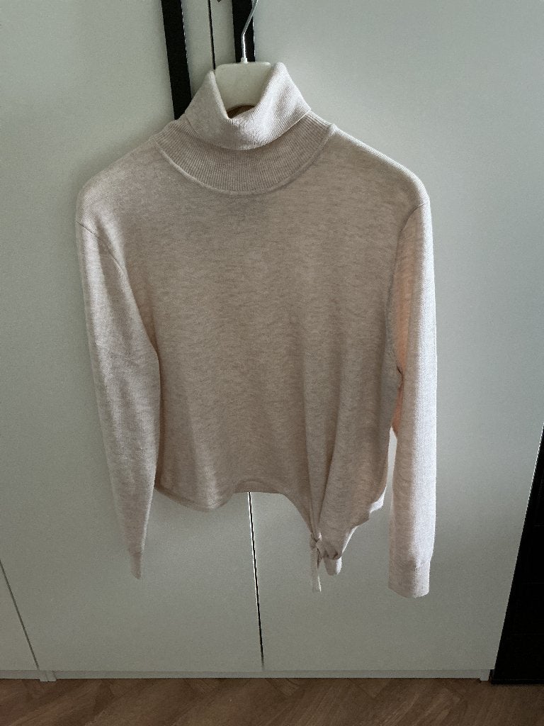 Lichtroze coltrui, dames, Kleding | Dames, Truien en Vesten, Ophalen of Verzenden, Zo goed als nieuw, Maat 42/44 (L), Roze