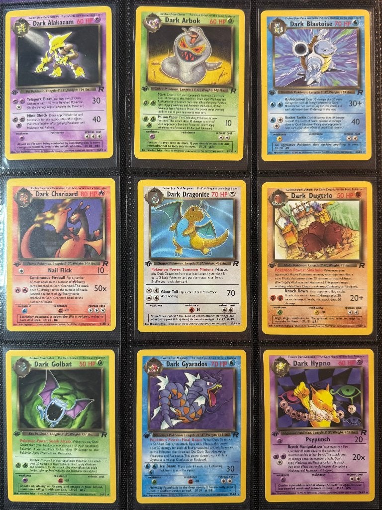 Pokemon Team Rocket - complete 1st edition nonholo 18-82, Ophalen of Verzenden, Zo goed als nieuw, Meerdere kaarten