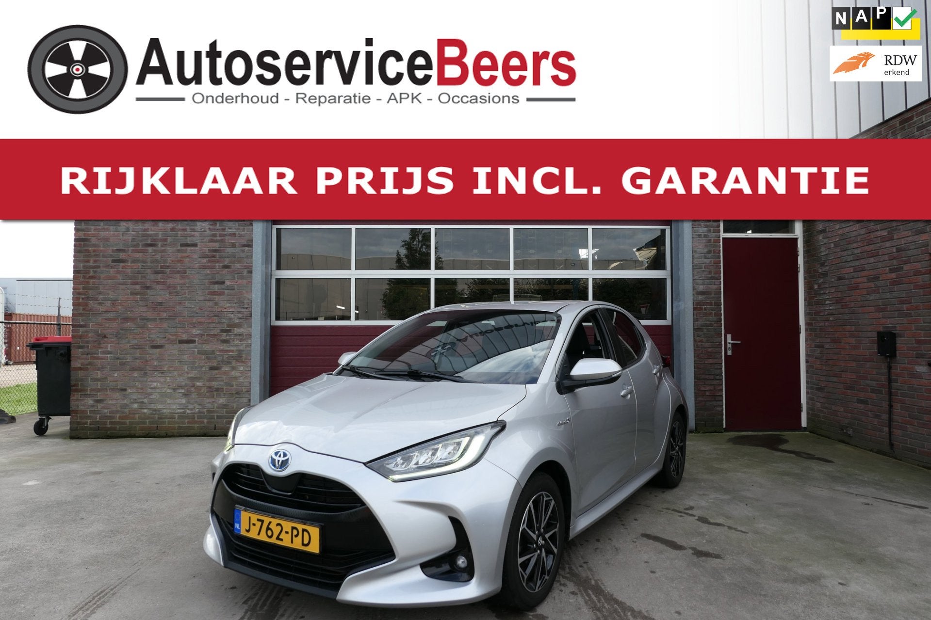 Toyota Yaris 1.5 Hybrid, Nieuw Model !, Camera, Trekhaak, Ad, Gebruikt, Euro 6, 450 kg, 49 €/maand