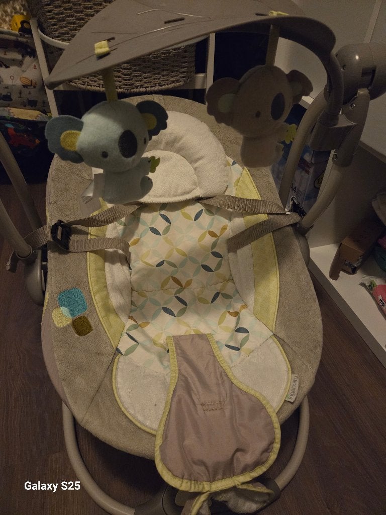 Zelf draaiende wipstoel met muziek, Kinderen en Baby's, Wipstoeltjes, Gebruikt, Verstelbaar, Wipstoel, Ophalen