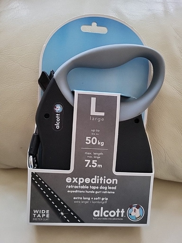 Alcott expedition hondenriem l tape 7.5m tot 50kg, Dieren en Toebehoren, Ophalen of Verzenden, Nieuw, Hondenriem