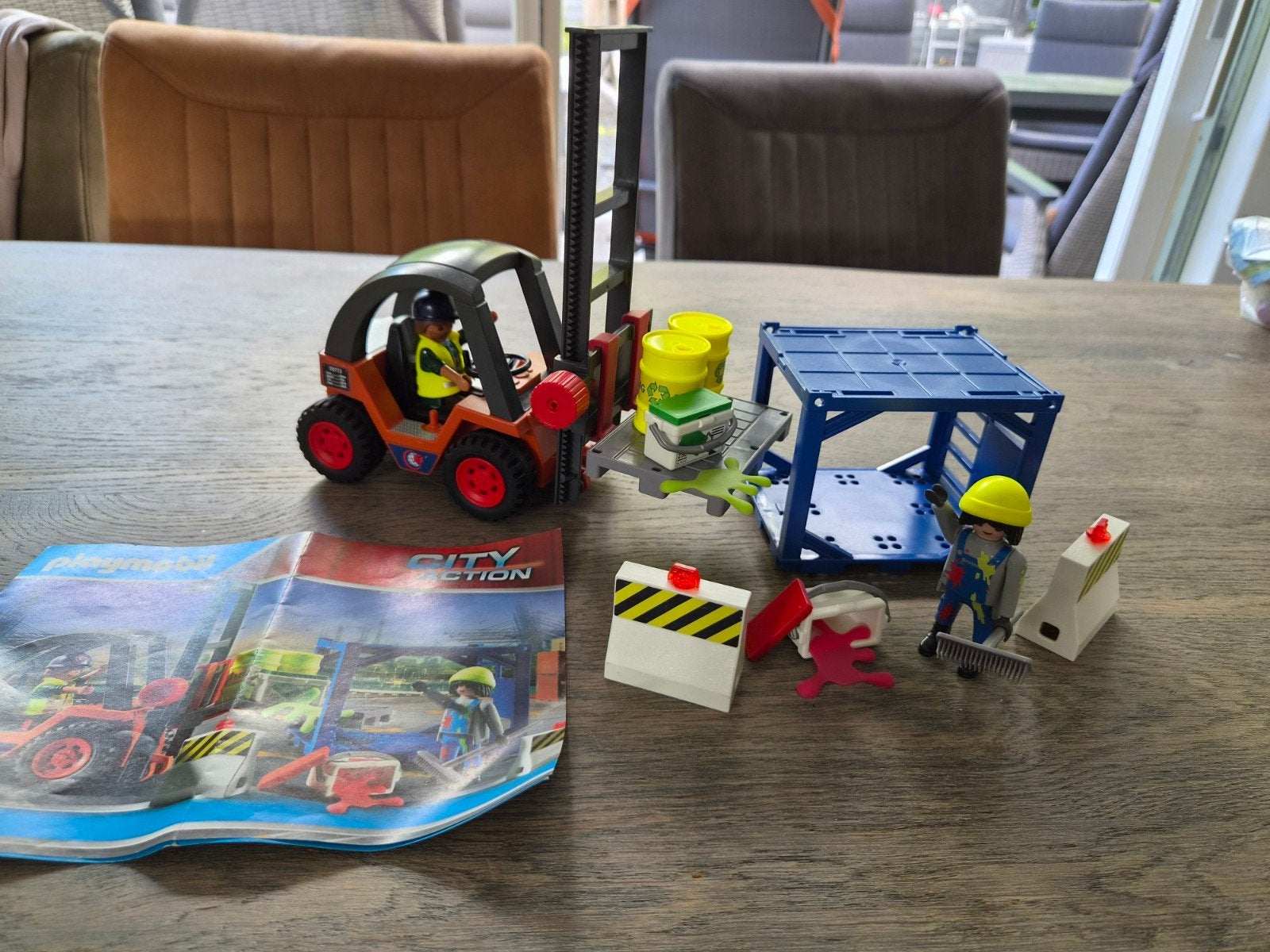 Playmobil City Action Vorkheftruck met accessoires, Ophalen, Zo goed als nieuw, Jongen of Meisje