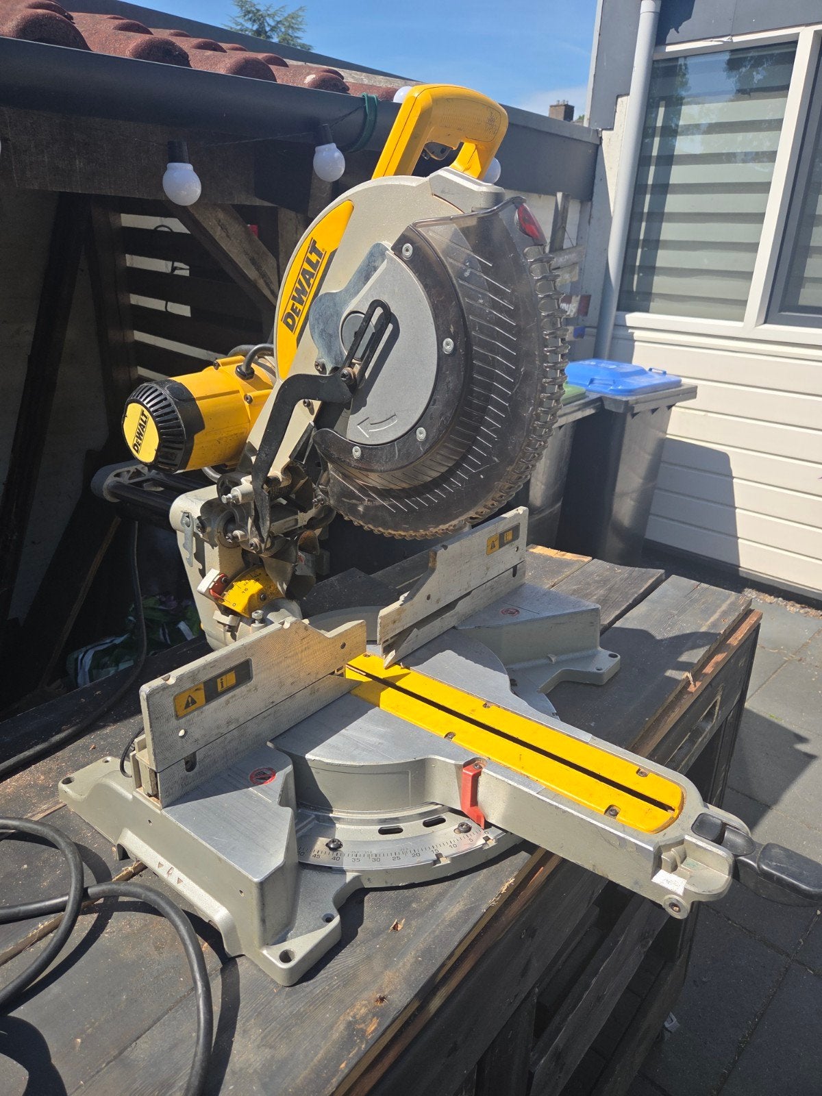 DeWalt DW780 Afkortzaag  /top zaag, Ophalen, Gebruikt, DeWalt, 70 mm of meer