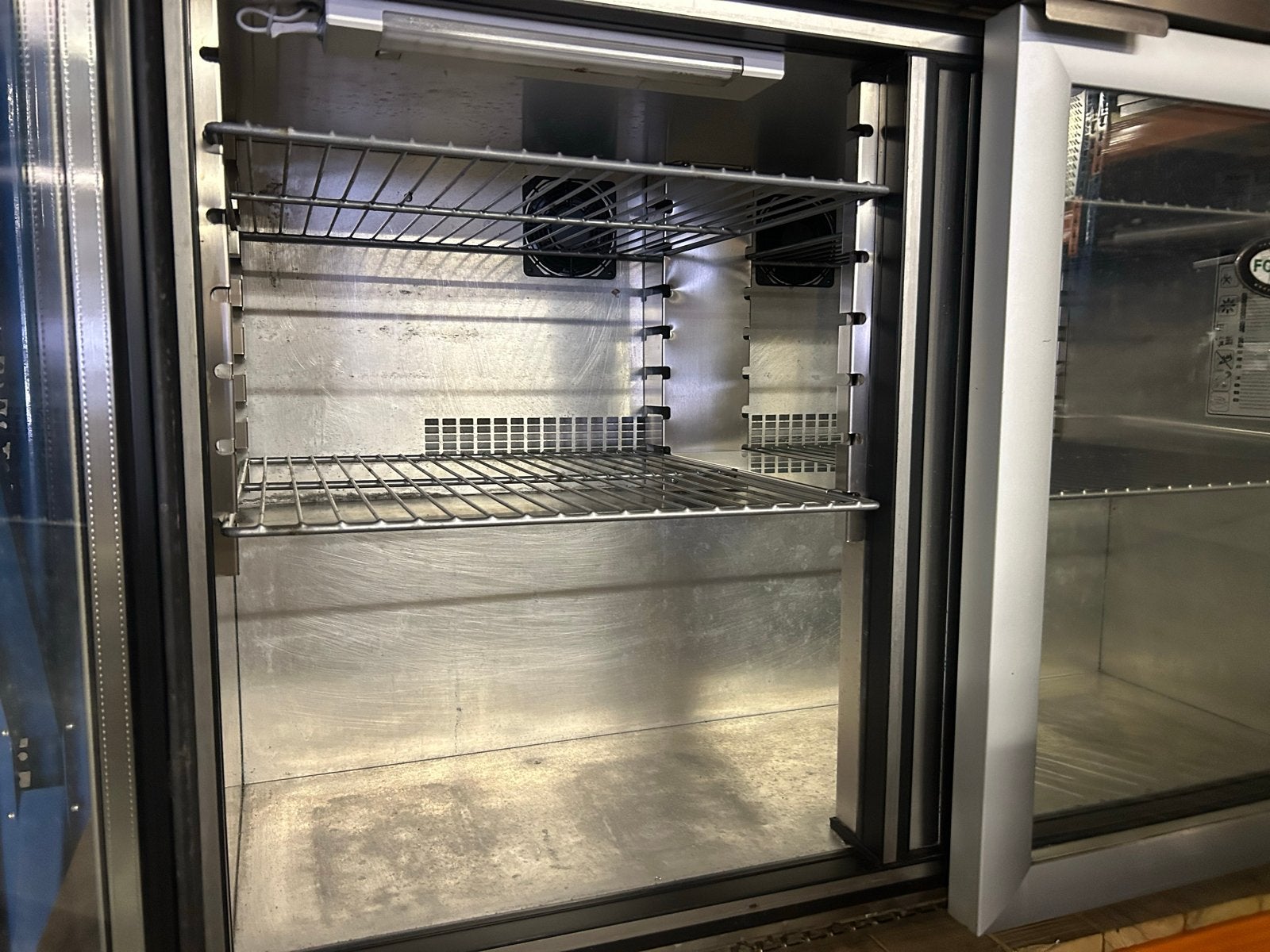 3x Foster Koelwerkbank 2 Deurs Glas - Horeca Koeling, Ophalen, Gebruikt